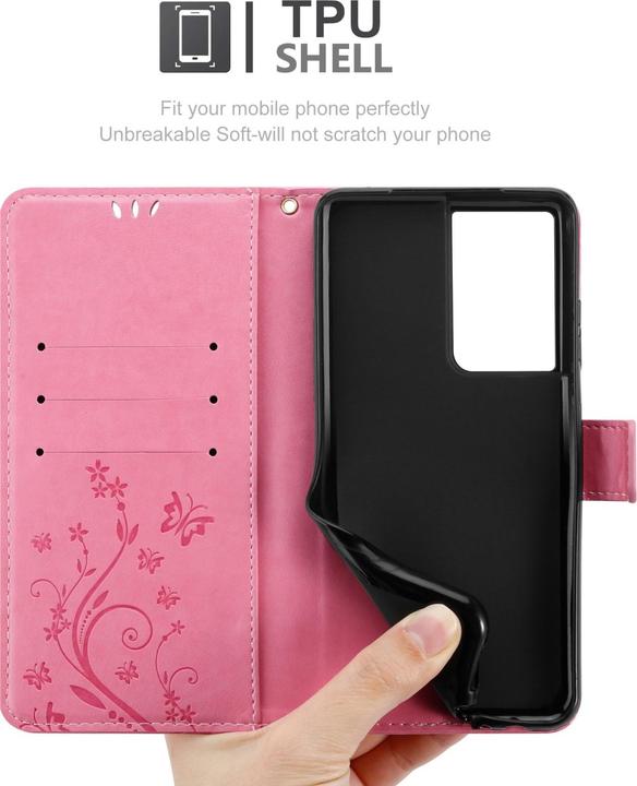 Image du produit Cadorabo Pochette Flower Book (Samsung Galaxy S22 Ultra)