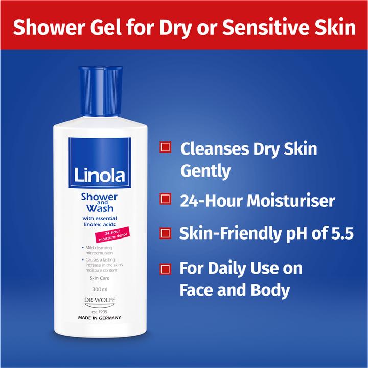Actual product image Linola Shower and Wash (300 ml)