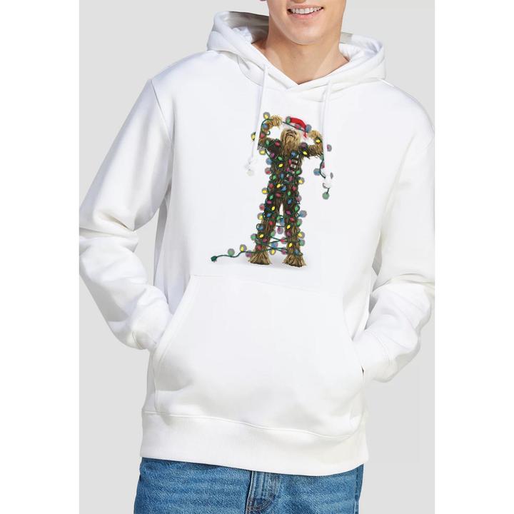 Immagine prodotto Star Wars Felpa con Cappuccio Natale Chewbacca Luci da Favola Uomo (XXL)