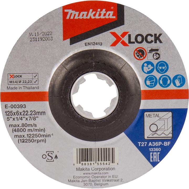 Makita Schruppscheibe 125x6mm Stahl (A36P)
