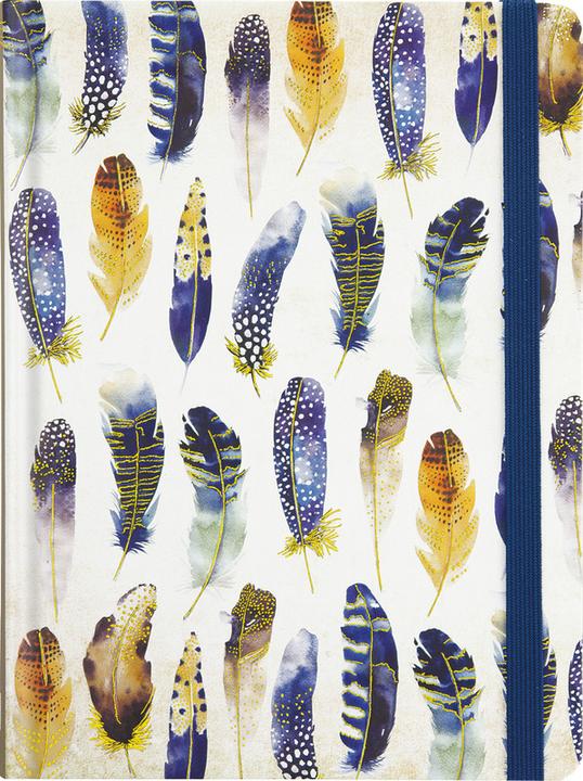 Aquarell-Feder-Midi-Notizbuch (262094) (Liniert, Harter Einband)