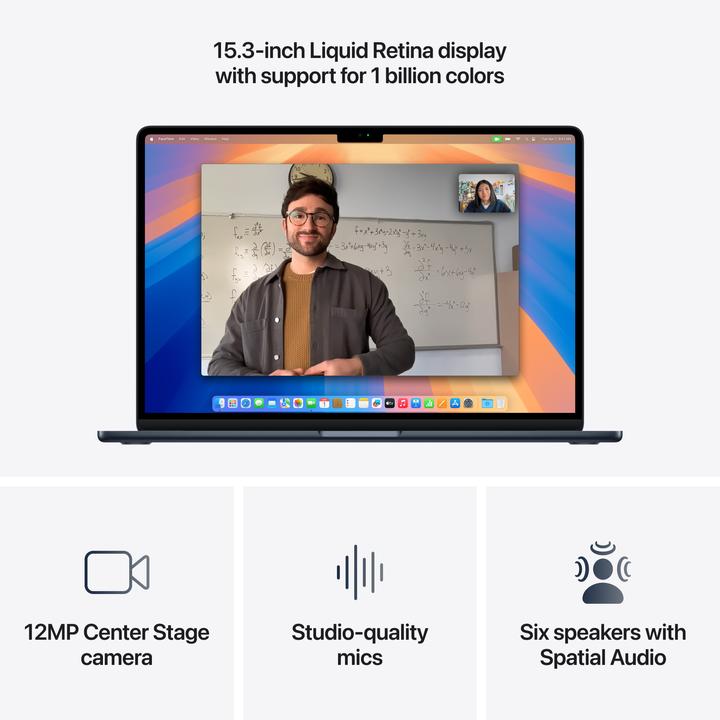 Produktbild Apple MacBook Air – 2025 (15.30", M4, 16 GB, 256 GB, DE)
