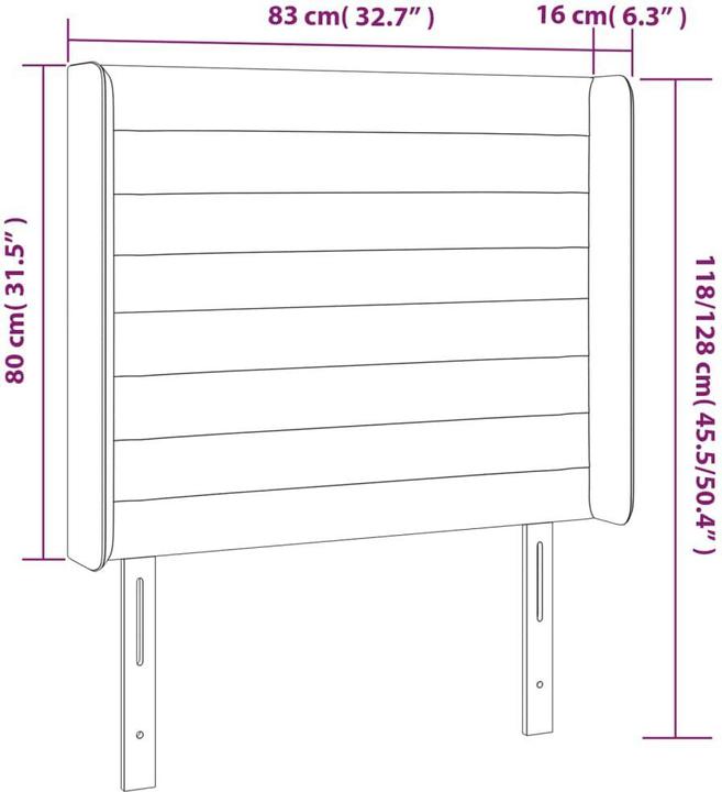 Image du produit VidaXL Kayla (83 x 16 x 128 cm)