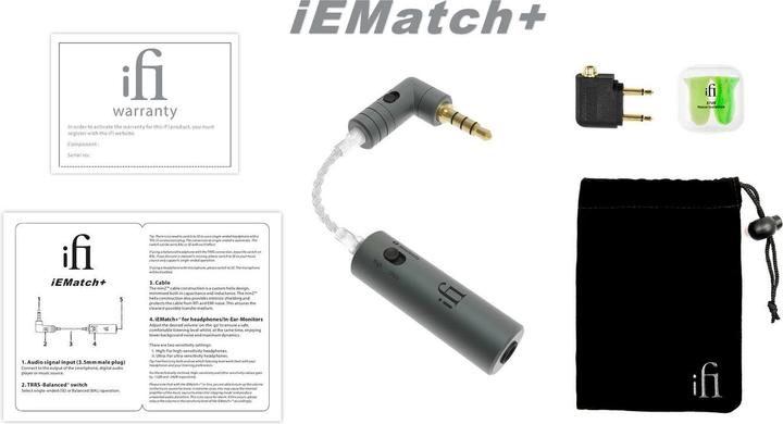 Produktbild iFi Audio iEMatch+ (Klinkenadapter, Winkeladapter)