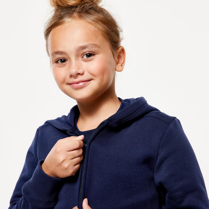 Produktbild Domyos Kapuzenjacke Kinder - marineblau (10, 11, 12)