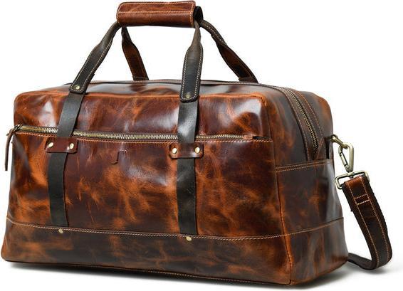 Only-Bags.Store Espresso Elegance Seesack, sattelbraun