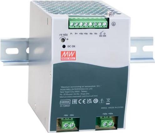 Produktbild MeanWell Netzteil für DIN-Schiene, 85%, 12V, 16.7A, 200W, Einstellbar