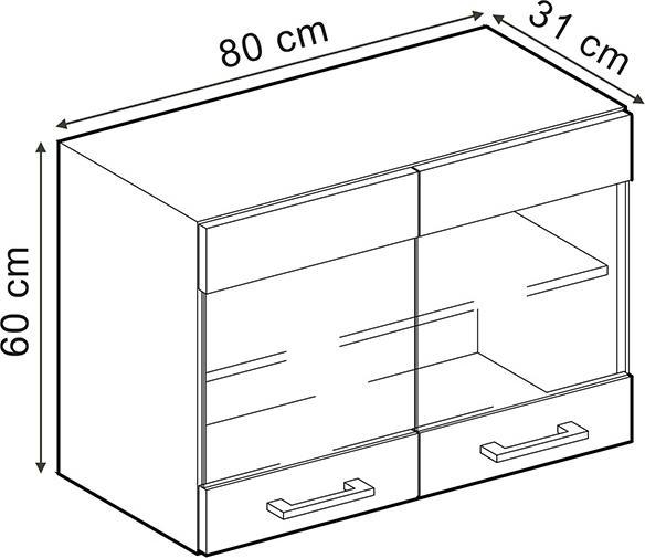Immagine prodotto Vicco Hängeschrank R-Line (80 x 31 x 60 cm)