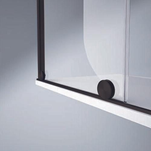 Actual product image Hüppe Xtensa pure sliding door entry 2-piece (1/2), width:100cm, left stop (211 cm, 100 cm, 11 cm)