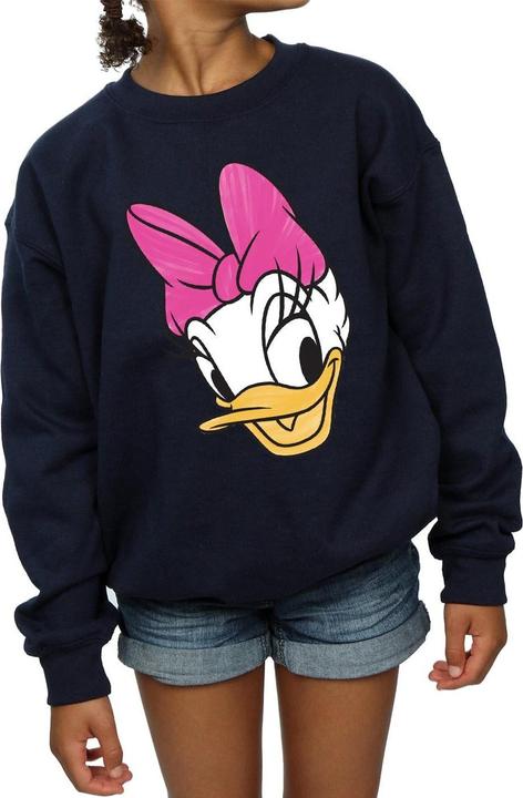 Actual product image Disney Girls Daisy Duck Head Painted Sweatshirt (152, 158)