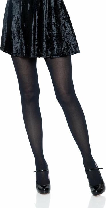 Image du produit Leg Avenue Collants opaques en nylon brillant noir (Taille unique)