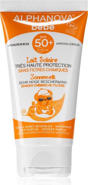 Actual product image Alphanova BB Sun Milk Organic SPF50+ Milk (Suntan lotion, SPF 50+, 50 ml, 50 g)