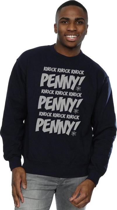 Actual product image Dam Mens Sheldon Knock Knock Penny Cotton Sweatshirt (M)
