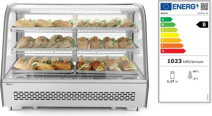 Hendi Aufsatz Kühlvitrine 160 l 230V 160W (160 l)