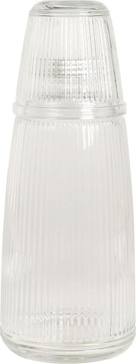 Actual product image Excellent Houseware Glass bottle with drinking glass, 1 litre (1 l)