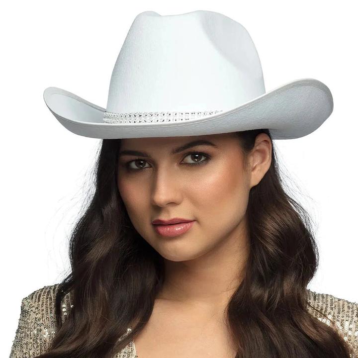 Produktbild Boland Cowboy Hut Daisy Weiss mit Strass