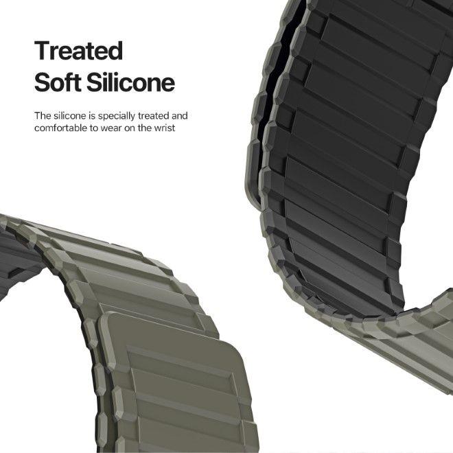 Immagine prodotto Dux Ducis Bracciale KJ (42 mm, 45 mm, 44 mm, 49 mm, Silicone, Apple Watch Ultra 2, Apple Watch Series 8, Apple Watch Ultra, Apple Watch Serie 5, Apple Watch Series 7, Apple Watch Serie 6, Apple Watch Series 3, Apple Watch Serie 4, Apple Watch SE, Apple Watch Series 9)