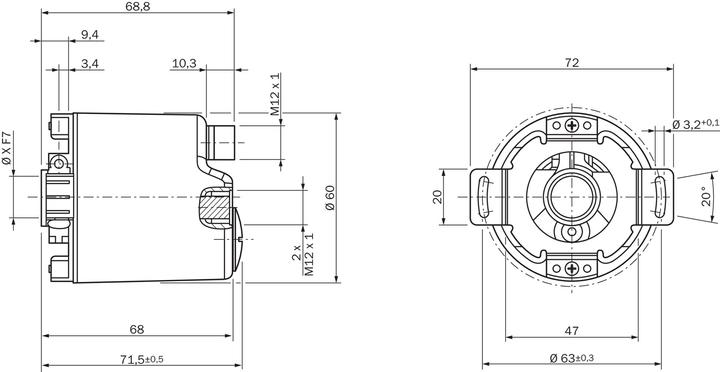 Actual product image Sick Absolute encoder
