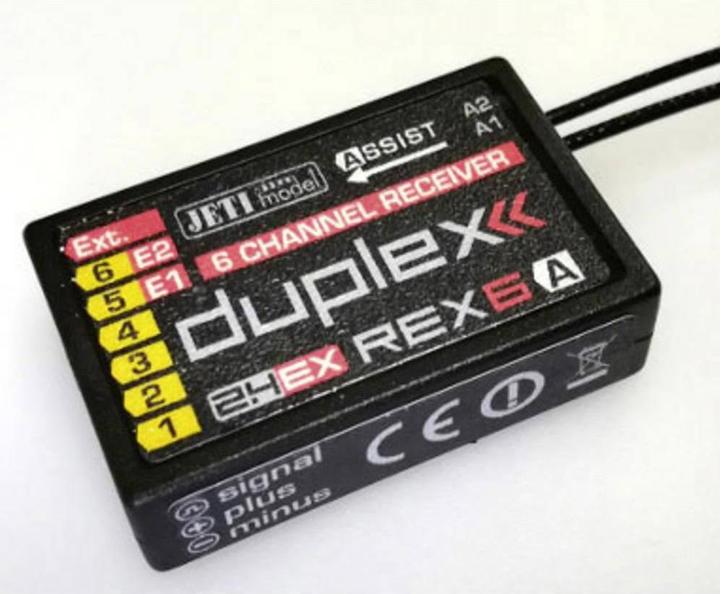 Actual product image Jeti Receiver Rex 6 Assist duplex