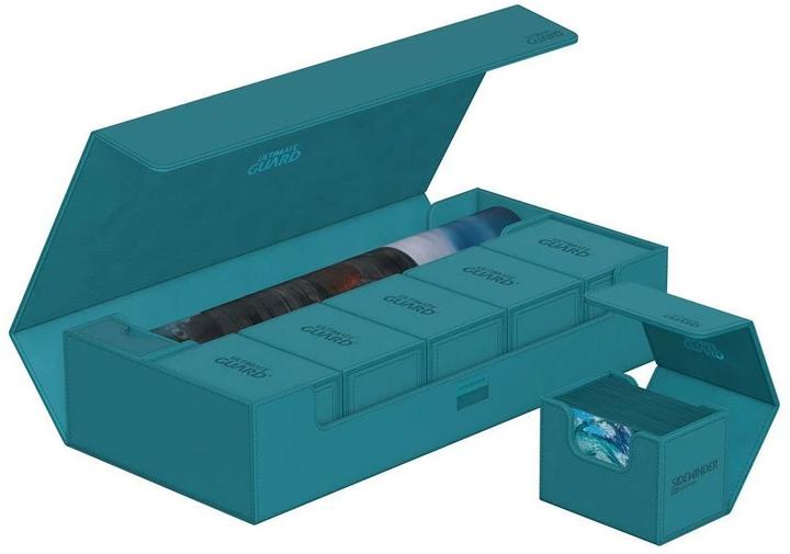 Image du produit Ultimate Guard Boîte à cartes XenoSkin Superhive 550+ bleu pétrole