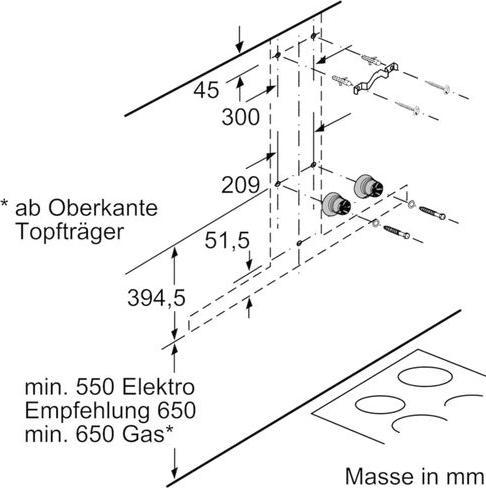 Actual product image Bosch Hausgeräte DWB98JQ50 (Wall hood)