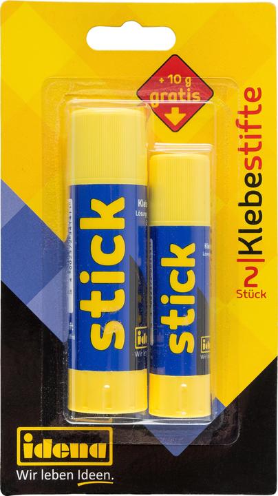 Actual product image Idena Glue Stick Bonus Pack 1x 10g + 22g each