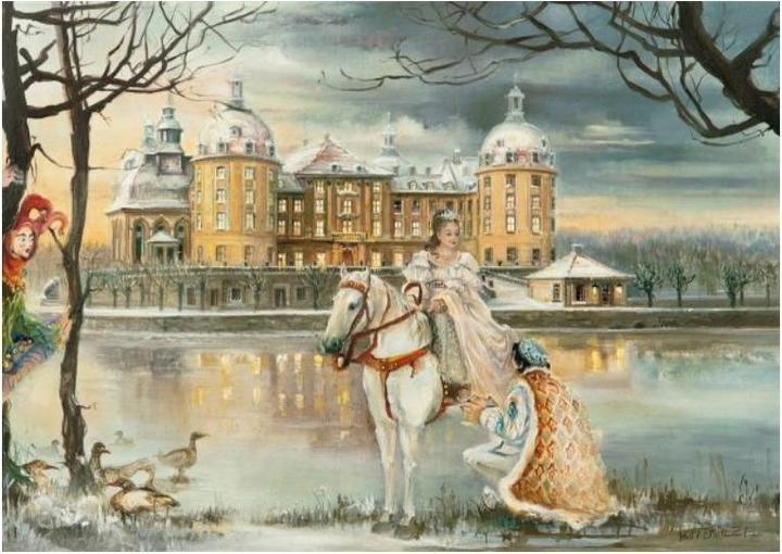 Actual product image Olewinski & Tochter 2912 - Christmas post card "Cinderella" (1 pcs.)