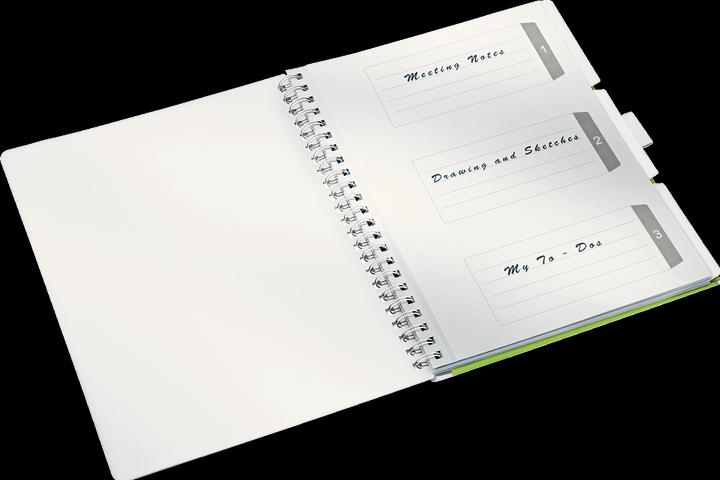 Image du produit Leitz Livre en spirale Wow (A4, À rayures, Couverture souple)