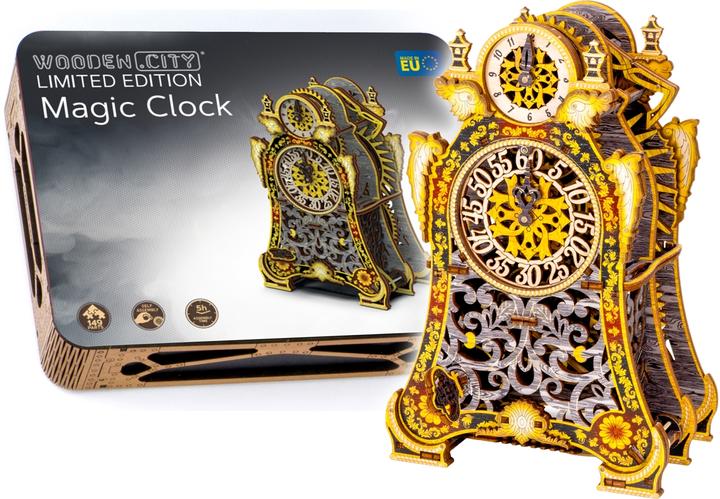 Actual product image WoodenCity WOODEN CITY 3D Puzzle Magic Clock Limited edition 149 pieces (149 pieces)