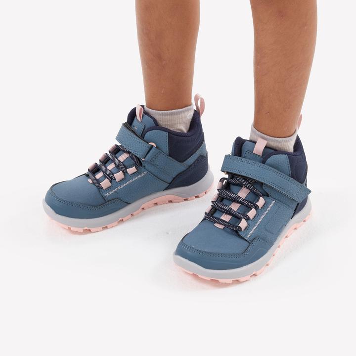 Image du produit Quechua Chaussures de randonnée enfants taille 28-34 mi-hautes à scratch - NH500 bleu (30)