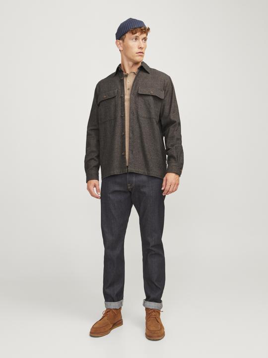 Actual product image Jack & Jones Jprraymond Melange Solid Ls Overshirt Sn (XS)