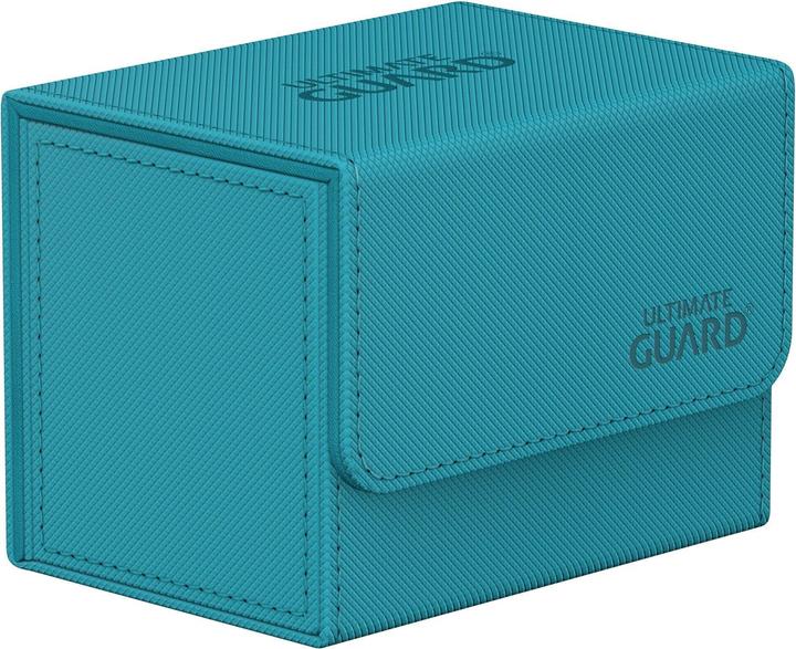 Actual product image Ultimate Guard Card Box XenoSkin Sidewinder Monocolor 80+ Petrol Blue
