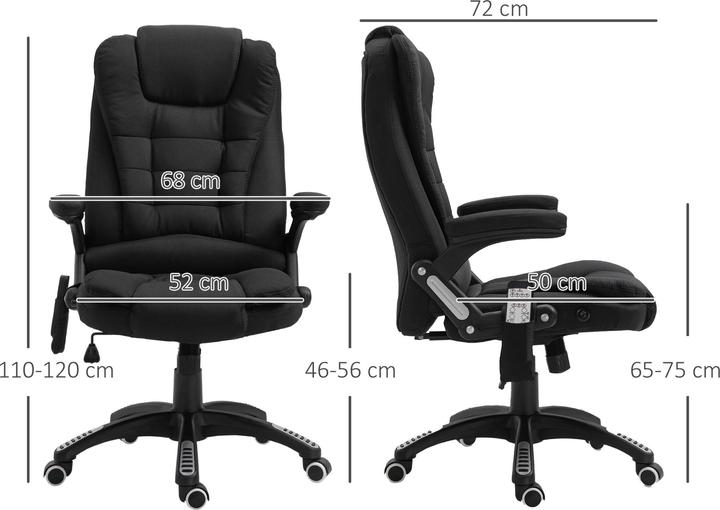 Actual product image Vinsetto Office chair with massage and heat function