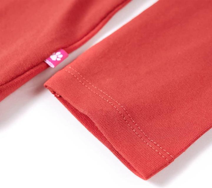 Actual product image VidaXL Children's long-sleeved shirt dark red 92,Material: 95 % cotton. 5 (92)