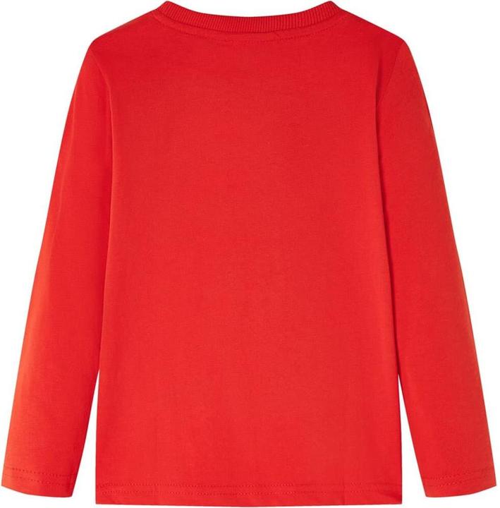 Image du produit VidaXL T-shirt manches longues enfant rouge 140,Composition : 100 % coton,Couleur (140)