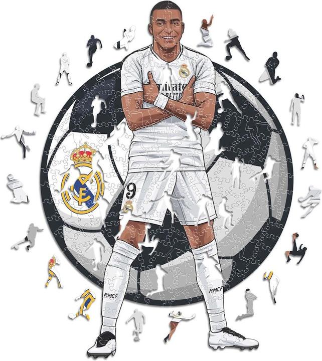 Image du produit Iconic Kylian Mbappé - Real Madrid - Puzzle en bois Taille S (150 Pièces) (150 pièces)