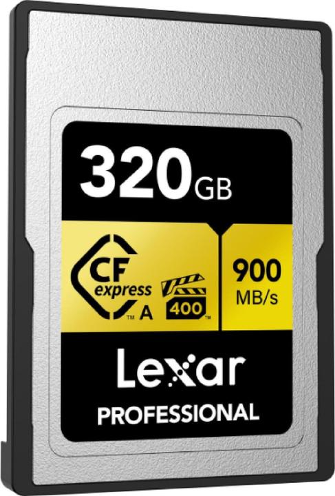 Actual product image Lexar CFexpress PRO Type A Gold Series 320GB (320 GB, CFexpress type A)
