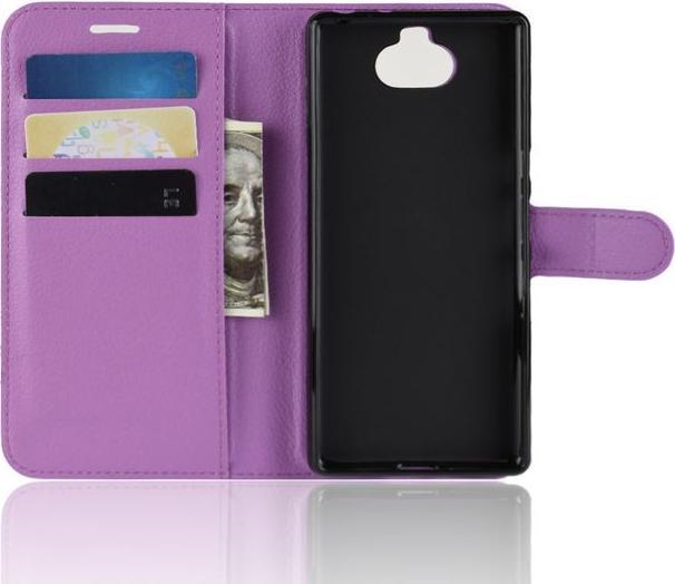 Actual product image MU Classic Litchi Leather Bookcover Series (Sony Xperia 10 Plus)