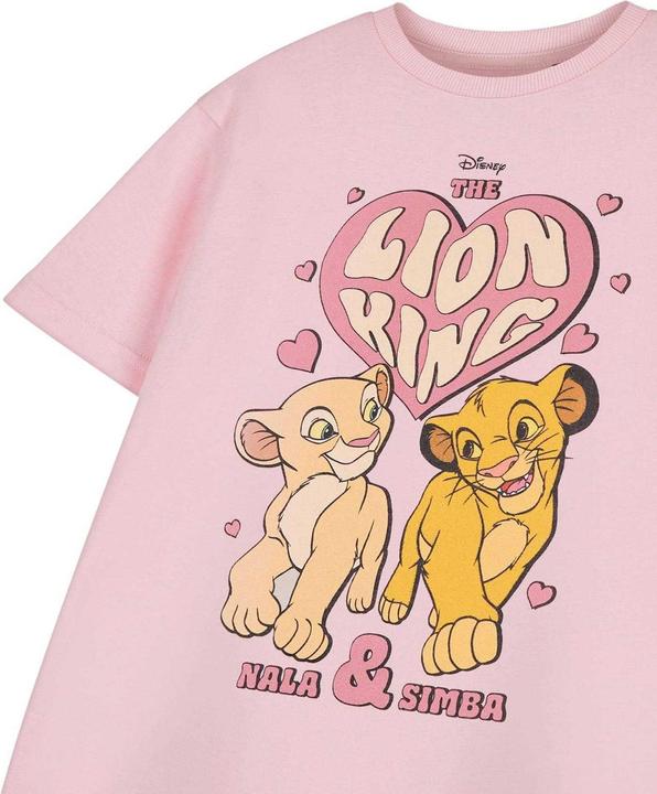 Actual product image The Lion King Girls Simba And Nala Short-Sleeved T-Shirt (116)