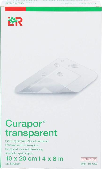 Image du produit Curapor Pansement 10x20cm transparent (25 x)