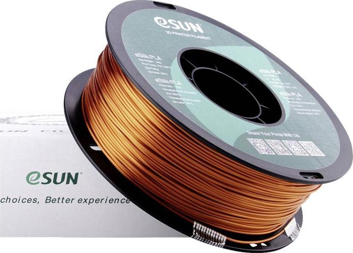 Immagine prodotto eSUN eSilk-PLA Filamento di rame PLA 1,75 mm 1 kg Rame (metallico) (PLA, 1.75 mm, 1000 g, Rame)