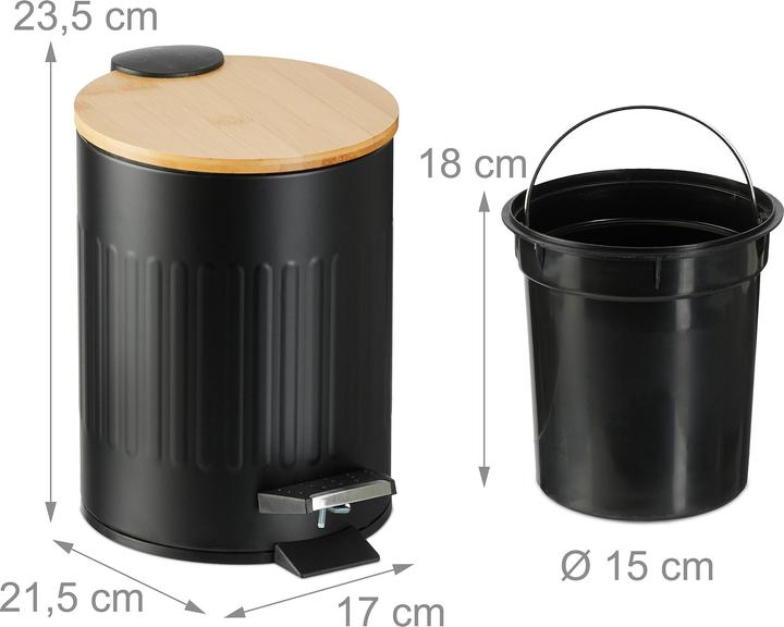 Image du produit Relaxdays Poubelle (3 l)