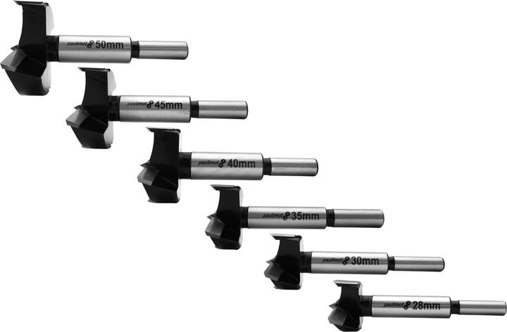 Produktbild Paulimot Kunstbohrer-Set, hartmetallbestückt 13-teilig (15, 16, 18, 20, 22, 25, 26, 28, 30, 40, 45, 50, 35 mm)