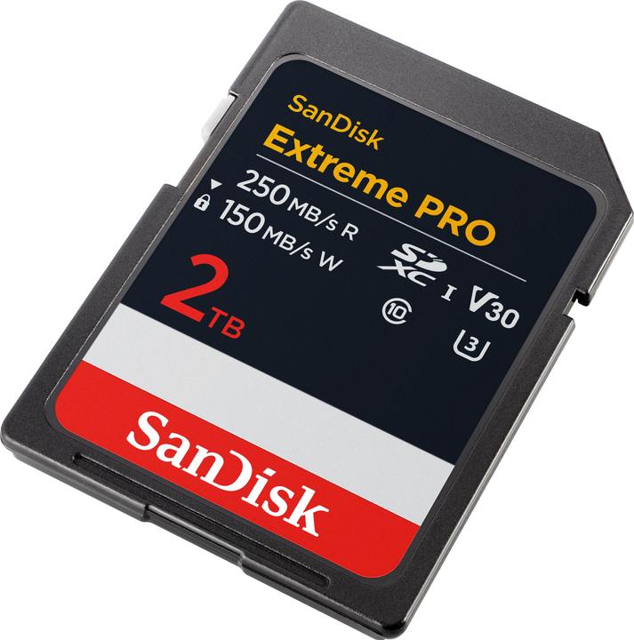 Produktbild SanDisk Extreme PRO UHS-I V30 (2000 GB, SDXC, U3, UHS-I)