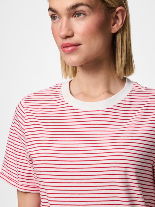 Produktbild Pieces Pcria Ss Fold Up Tee Stripes Noos Bc (XS)
