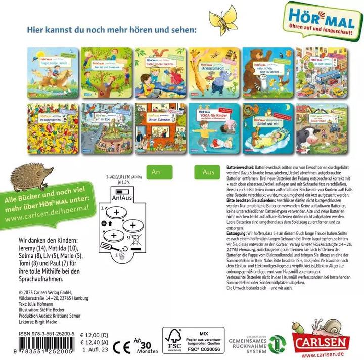 Produktbild Hör mal (Soundbuch): Wimmelbuch: Wald und Wiese (Stéffie Becker, Julia Hofmann, Deutsch)