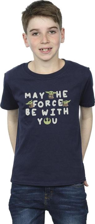 Produktbild Star Wars The Mandalorian Grogu May The Force Be With You TShirt Jungen (140, 146)