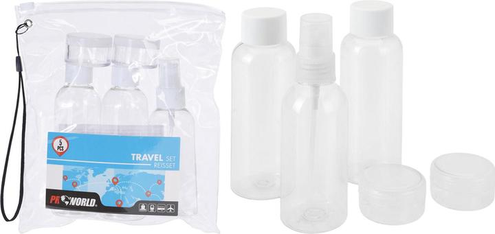 Produktbild ProWorld Reiseflaschenset fürs Handgepäck, 15-teilig (Flüssigkeitsbeutel)