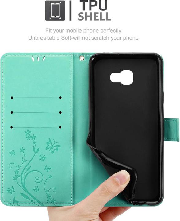 Actual product image Cadorabo Flower Book cover (Samsung Galaxy J4+)