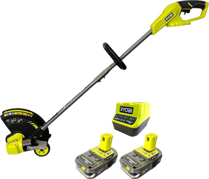 Ryobi RY18LT33A-215 Akku Rasentrimmer 18 V 33 cm + 2x Akku 1,5 Ah + Ladegerät (Fils coupe-herbe)